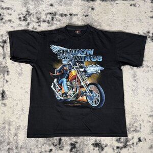 Y2K Shadow of the Wings Biker T-Shirt